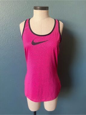 Nike Women’s Pink Dri-FIT Polka Dot Tank Top